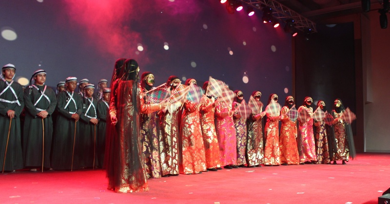 تنظيم أوبريت وطني  طلابي بعنوان مرافىء المجد بتعليمية محافظة الظاهرة 