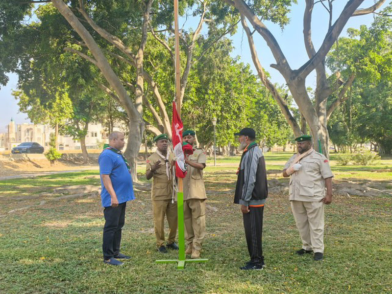 ختام البرنامج التطبيقي الدورة الأساسية لتأهيل قادة وقائدات الوحدات الكشفية والإرشادية بتعليمية ظفار