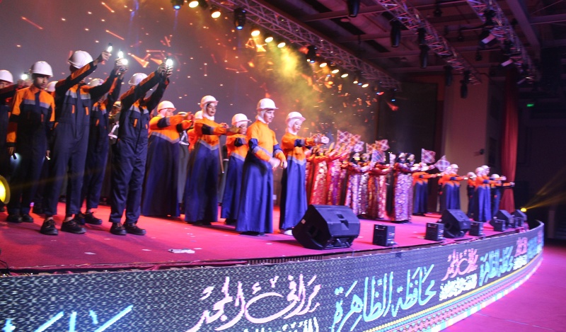 تنظيم أوبريت وطني  طلابي بعنوان مرافىء المجد بتعليمية محافظة الظاهرة 