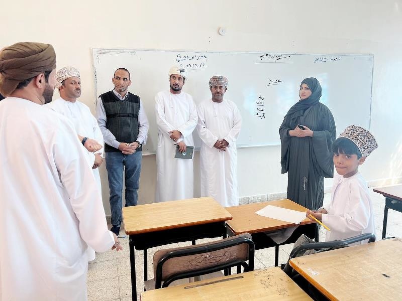 المكلفة بأعمال المدير العام تقوم بزيارة تفقدية لمنطقة مثلث حبروت وتزور مدرسة اندات للتعليم الأساسي للصفوف ( 1-12 ) بولاية المزيونة