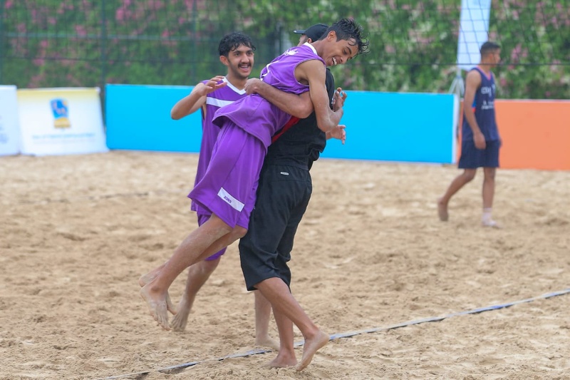 ختام البطولة المدرسية للألعاب الشاطئية 