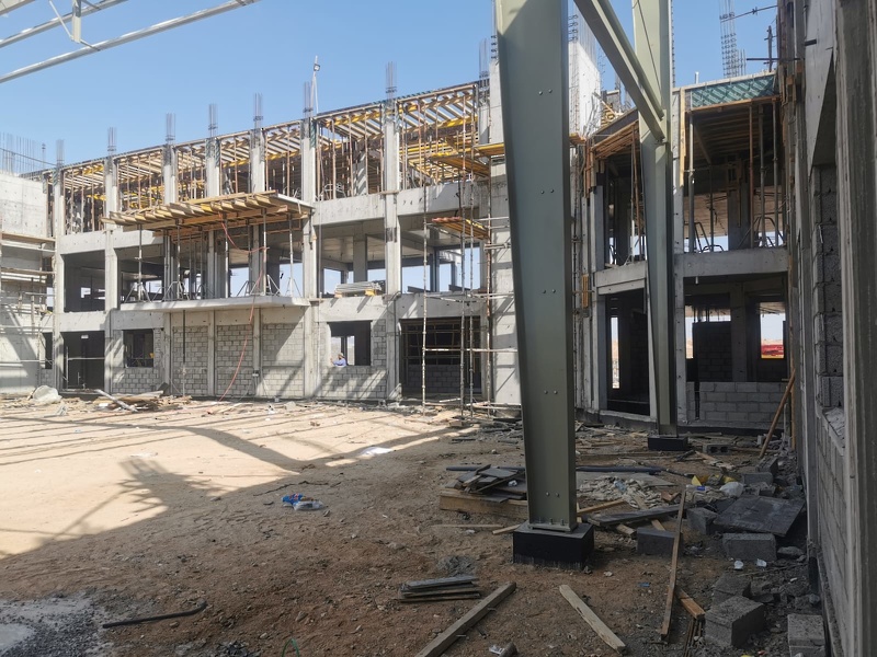 المدير العام لتعليمية جنوب الشرقية يتفقد سير العمل بمشروع مدرسة حلقة أولى بجعلان بني بوعلي