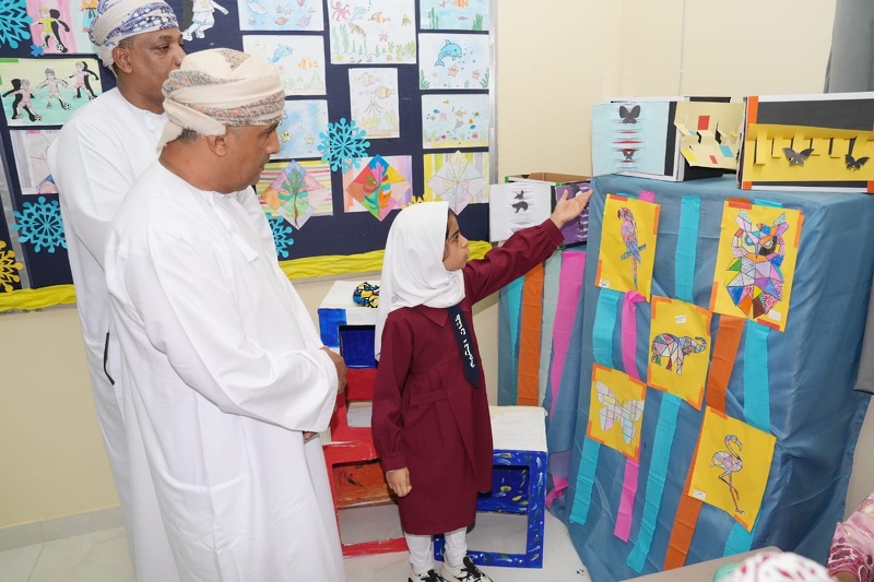 افتتاح معرض الفنون الطلابي بمدرسة الشيم للتعليم الأساسي