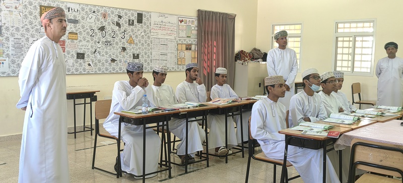 متابعة سير العملية التعليمية بمدارس ولايتي  مرباط وطاقة