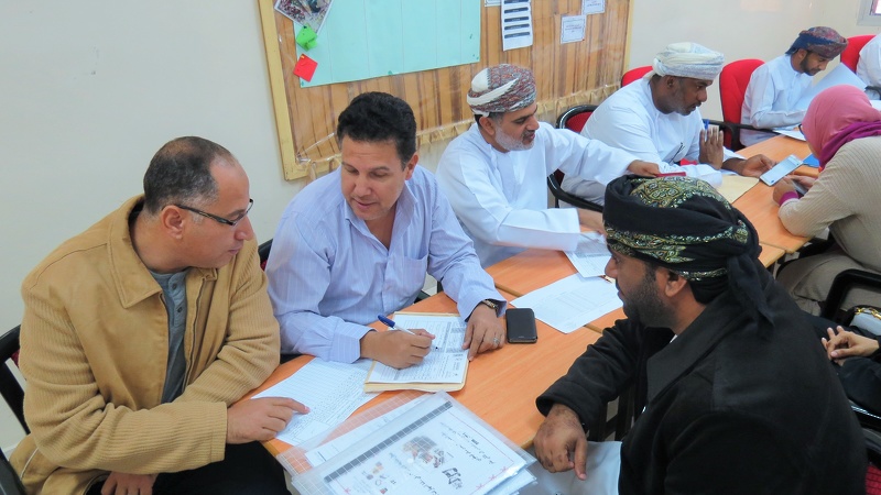 لجنة الفحص والتدقيق بتعليمية الظاهرة تباشر أعمالها للفصل الدراسي الأول 2019 /2020م