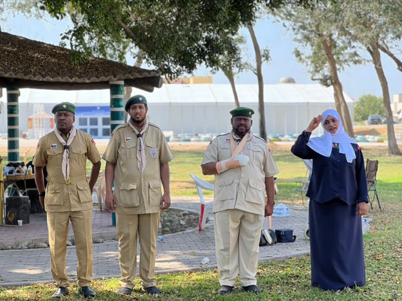 ختام البرنامج التطبيقي الدورة الأساسية لتأهيل قادة وقائدات الوحدات الكشفية والإرشادية بتعليمية ظفار