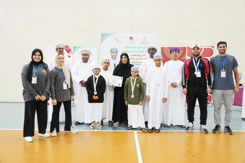 ختام البطولة المدرسية للشطرنج لمواليد (٢٠١٣-٢٠١٤) على مستوى محافظة جنوب الشرقية