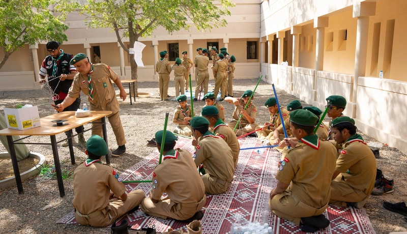 انطلاق المخيم الكشفي الشتوي بتعليمية محافظة الظاهرة