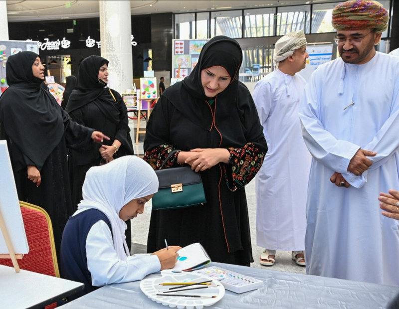  معرض المدارس المطبقة لبرنامجي الدمج العقلي والسمعي بتعليمية ظفار 