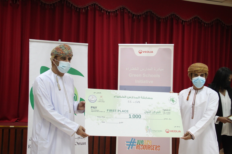 تكريم المدارس الفائزة في مبادرة المدارس الخضراء بتعليمية شمال الباطنة