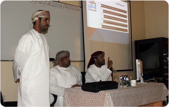 لقاءا تربويا للتعريف بمشروع مبادرات تقنيات التعليم بتعليمية البريمي