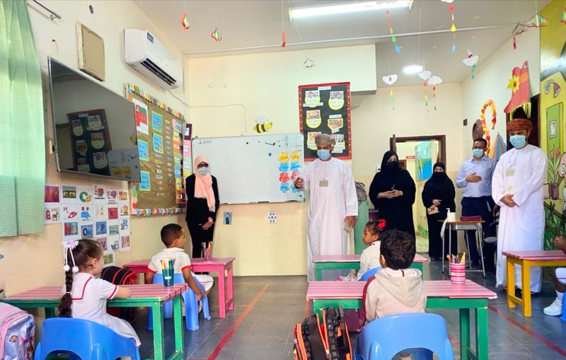 زياره ميدانيه للمدارس الخاصة بتعليمية ظفار 