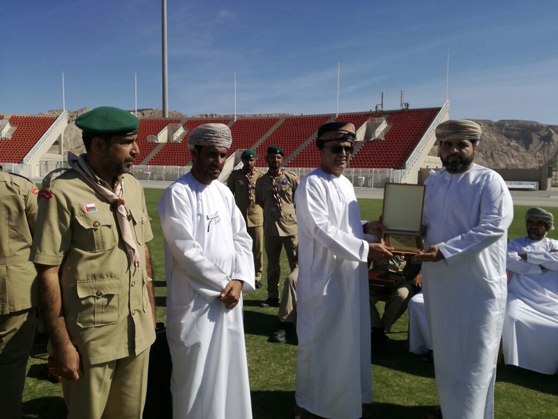 الاحتفال باختتام فعاليات المخيم الكشفي بمحافظة الظاهرة 