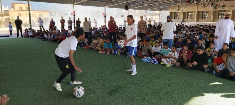 مدارس محافظة الظاهرة تشارك في البرنامج الرياضي الموحد شوية رياضة