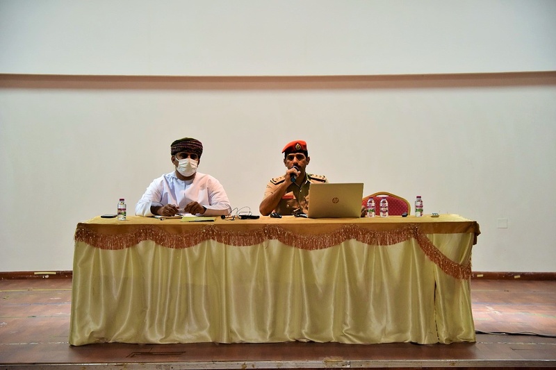 تنظيم محاضرة تعريفية للكلية العسكرية التقنية بتعليمية محافظة الظاهرة