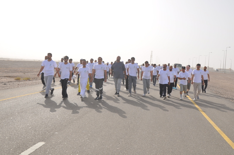 تنظيم يوم رياضي مفتوح للموظفين بتعليمية محافظة الظاهرة