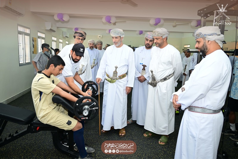  الاحتفال بتدشين مشروع الصالة الرياضية المجتمعية ضمن مشروع قرية بات الصحية بمدرسة حذيفة بن اليمان