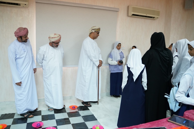 الاحتفال بمهرجان الشطرنج  المدرسي بتعليمية محافظة الظاهرة 