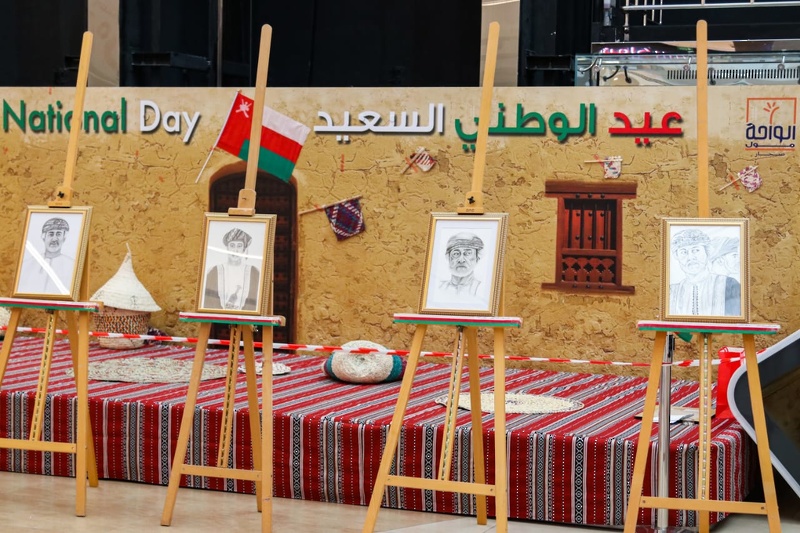 ضمت 50 لوحة فنية تمثل ملامح الوطن والسلطان معرض للفنون التشكيلية بشمال الباطنة