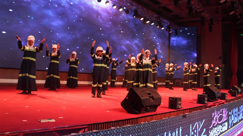 تنظيم أوبريت وطني  طلابي بعنوان مرافىء المجد بتعليمية محافظة الظاهرة 