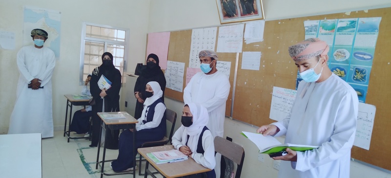 الوقوف على سير العملية التعليمية بمدرسة الحلانيات بتعليمية ظفار