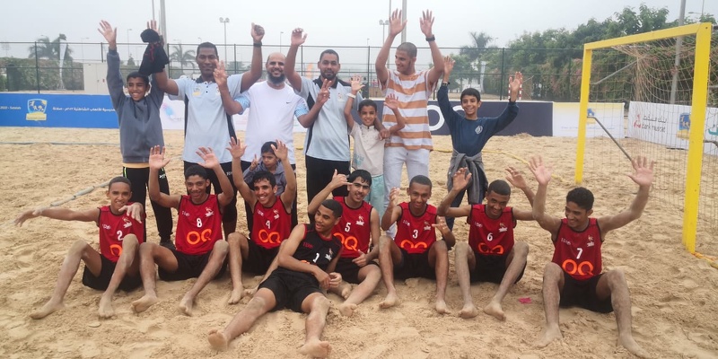 ختام البطولة المدرسية للألعاب الشاطئية 