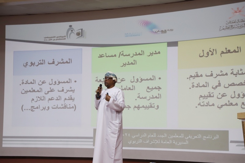 ختام البرنامج التعريفي للمعلمين الجدد للعام الدراسي 2024/ 2025 م بتعليمية ظفار