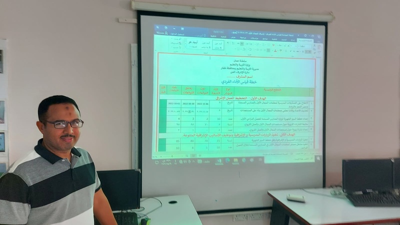 ورشة عمل خطط قياس الأداء الفردي فترة التقييم الأولى ( 2 ) للمجال الأول