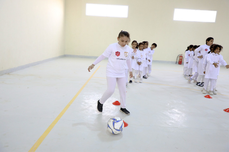 مهرجان كرة القدم للفتيات بمحافظة الوسطى