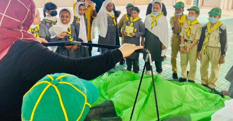 قسم الكشافة والمرشدات بتعليمية ظفار ينفذ ملتقى الأشبال والزهرات قيم مهارات ومواهب 