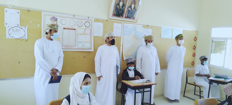 مدير عام تعليمية ظفار يزور مدرستي توسنات واندات بإدارة التربية والتعليم رخيوت. 
