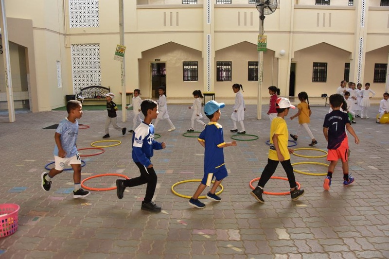 تفعيل اليوم الرياضي المدرسي شوية رياضة بمدارس محافظة الظاهرة