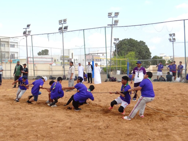 فعاليات رياضية ضمن المخيم الشتوي لمرحلة الكشافة بشمال الباطنة